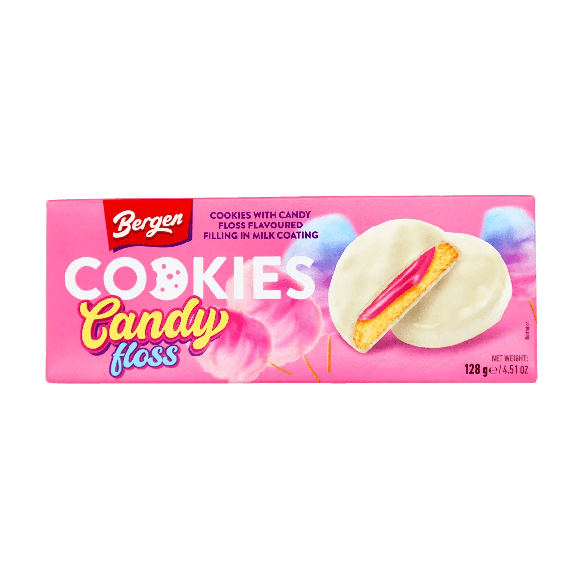 Bergen Candy Floss Cookies 128g - Snack Shark