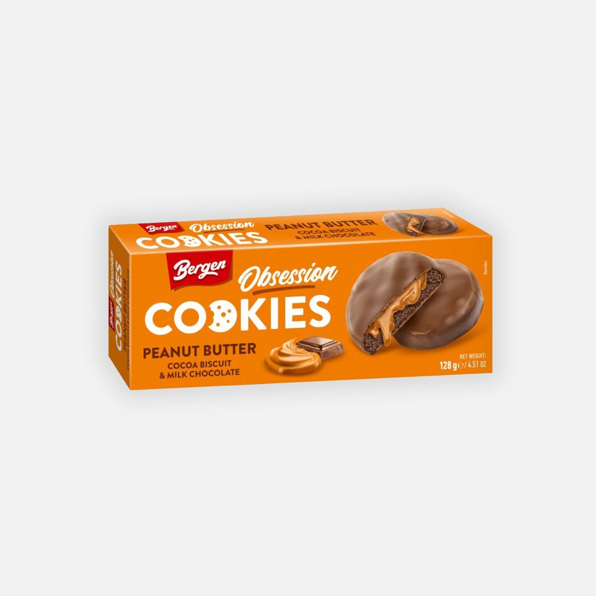 Bergen Obsession Peanut Butter Cookies – 128 g - Snack Shark