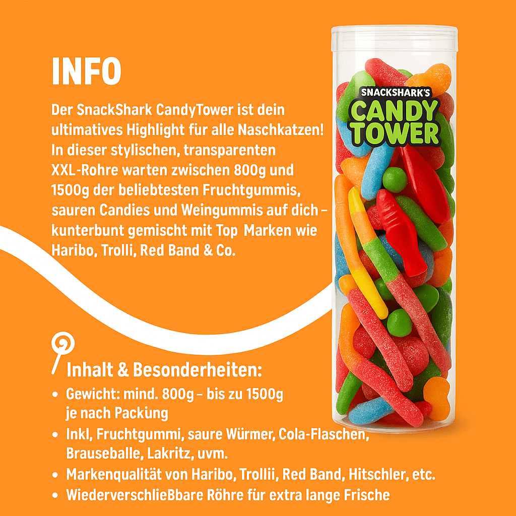 CandyTower 800g - 2000g - Snack Shark