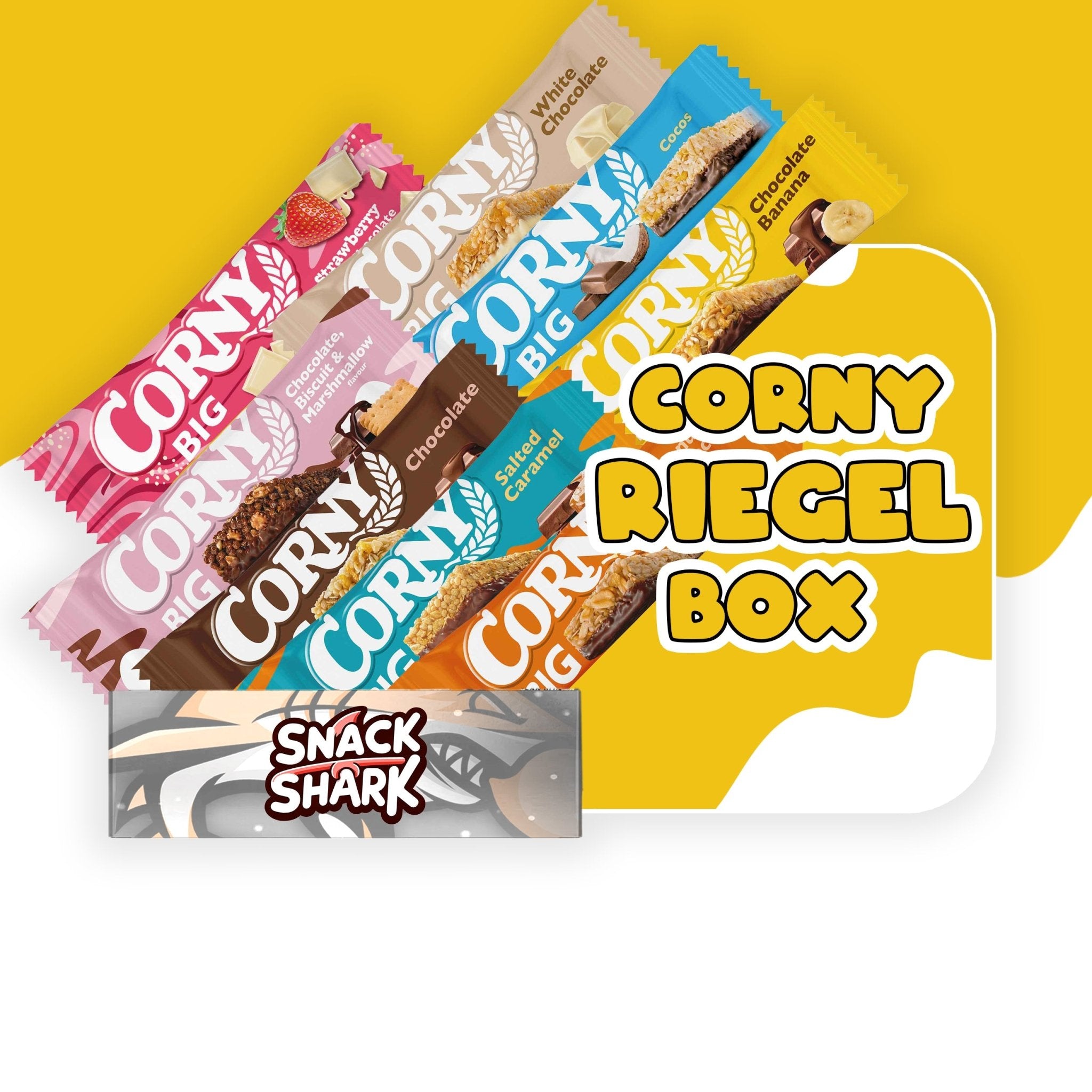 Corny Big Riegel Invasion 🍫💥 – Der ultimative Müsli - Riegel - Mix - Snack Shark