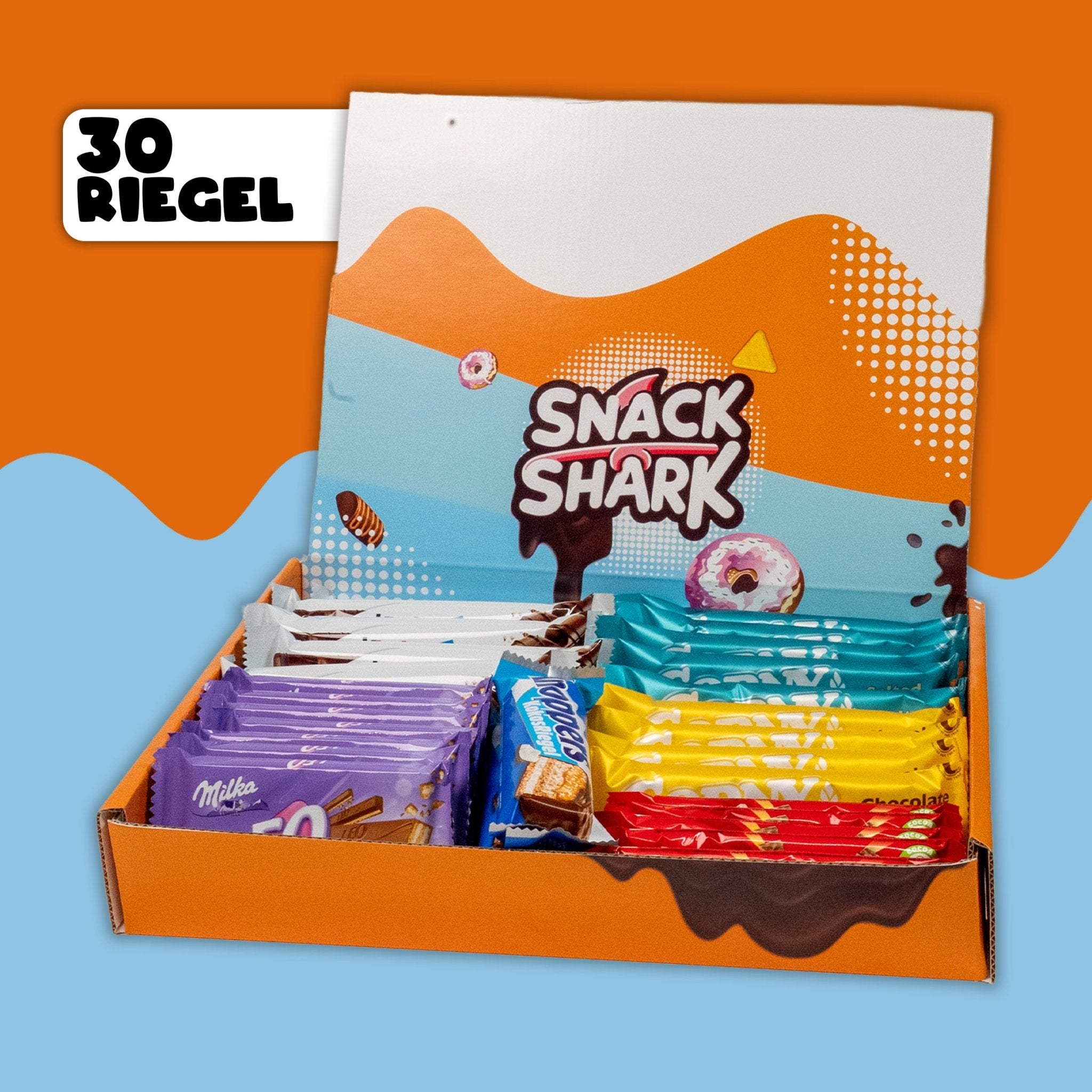 Deine Riegel WunschBox (30 Riegel) - Snack Shark