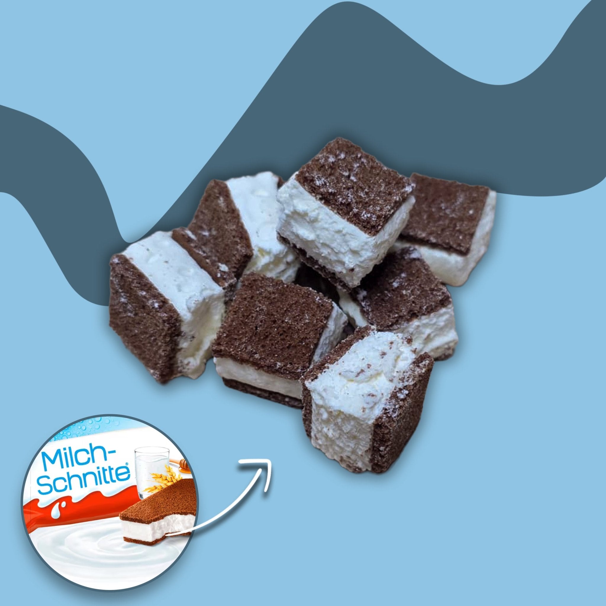Gefriergetrocknete Milchschnitte Bites - Snack Shark