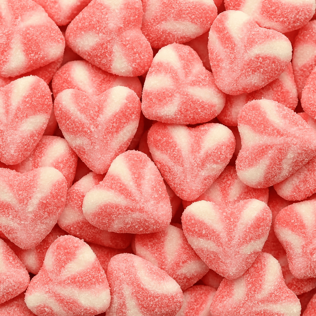 Gezuckerte Erdbeer Herzen - Snack Shark