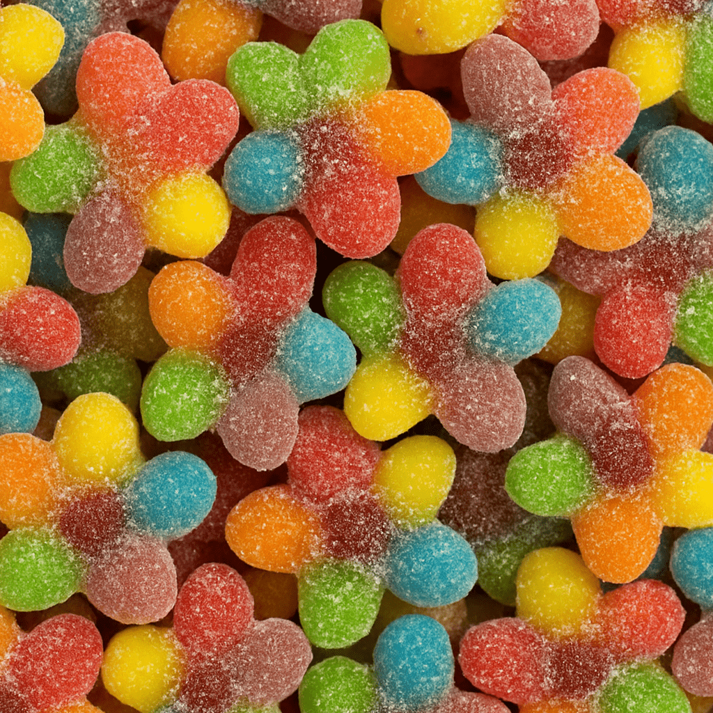 gezuckerte Regenbogenblumen - Snack Shark