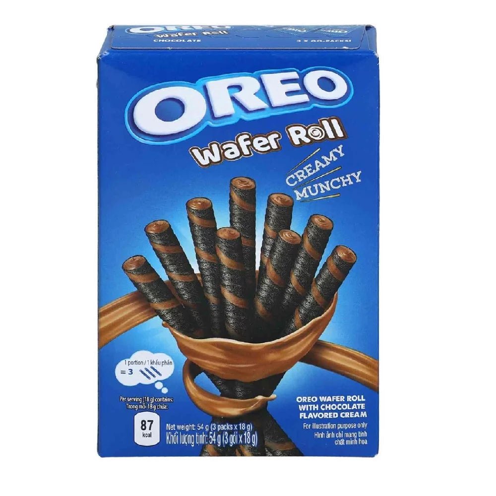 Oreo - Wafer Roll - Chocolate - 54g - Snack Shark