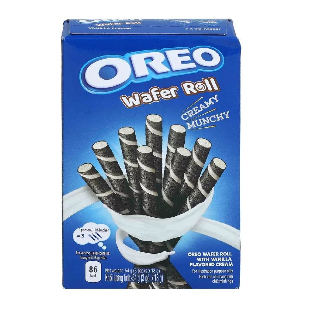 Oreo - Wafer Roll - Vanilla - 54g - Snack Shark