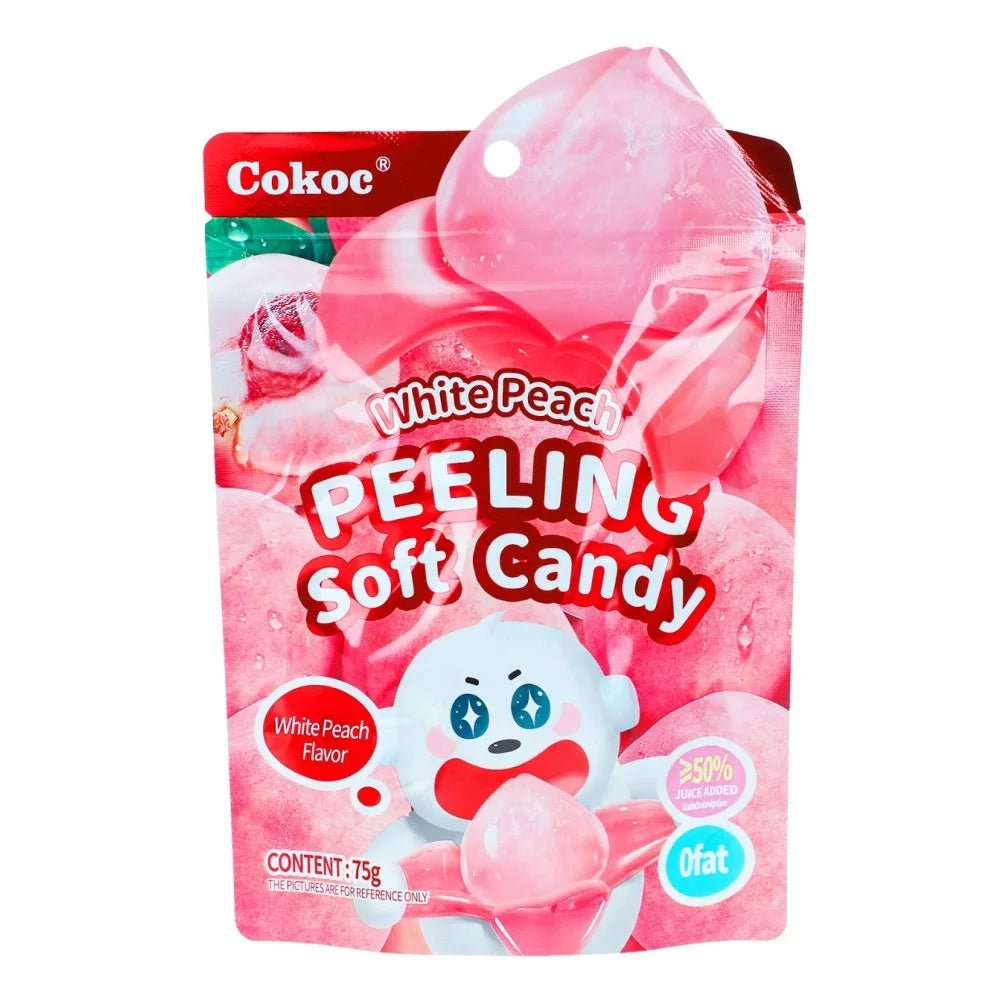 Peel Off - Candy - White Peach – 75g - Snack Shark