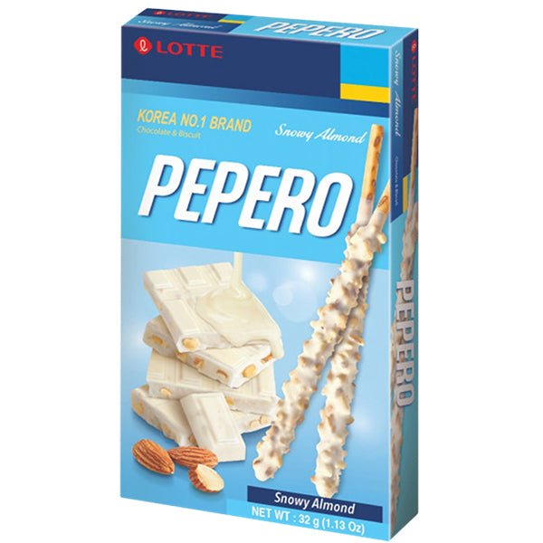 Pepero Snowy Almond 32g - Snack Shark