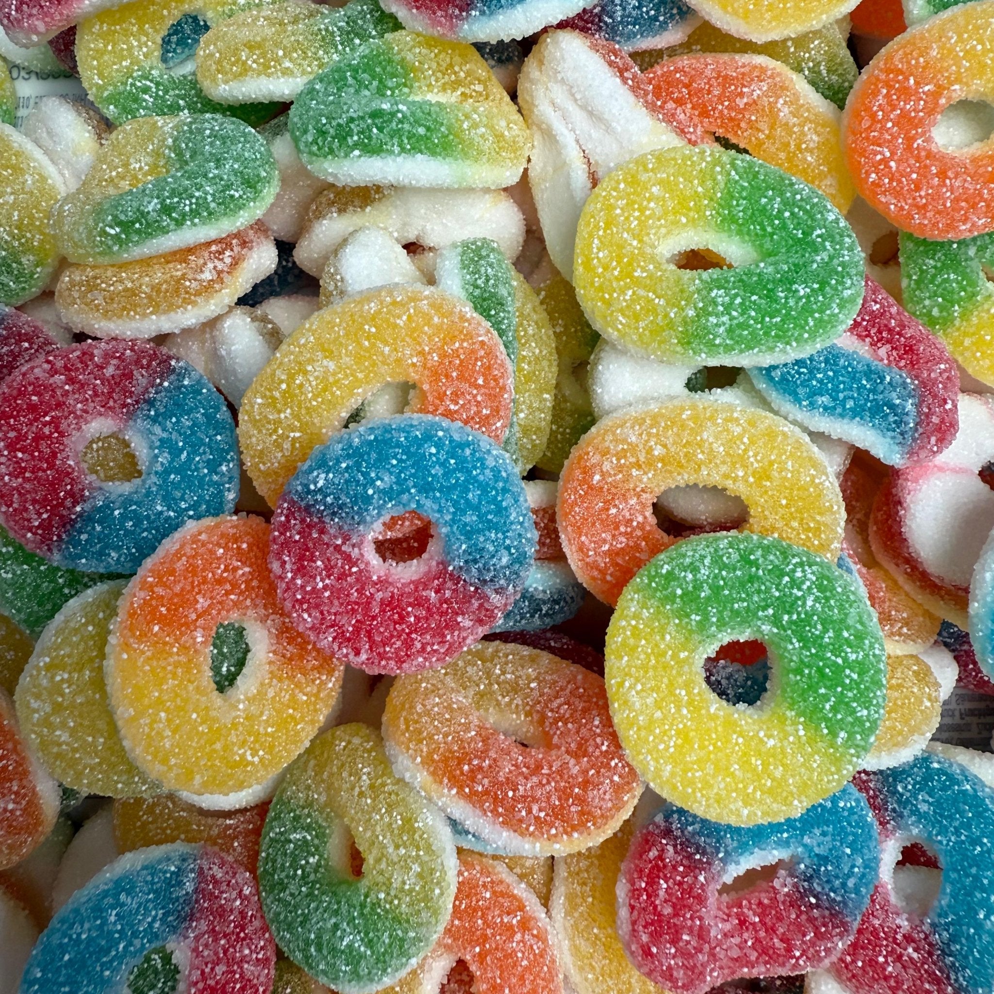 Rainbow Sour Hoops - Snack Shark