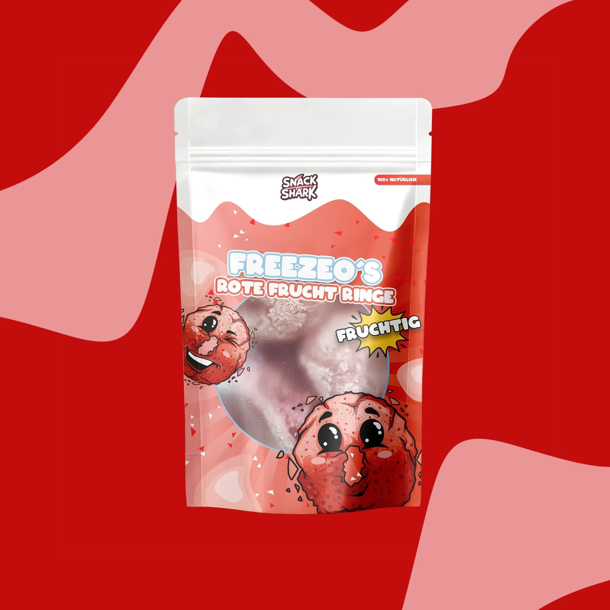 Rote Frucht Ringe 40g - Snack Shark