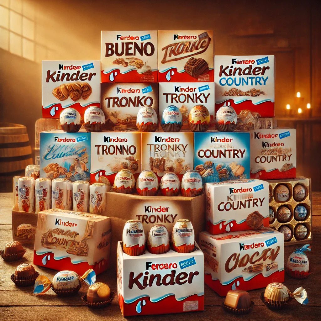 Exklusive Ferrero Kinder-Produkte aus aller Welt bei SnackShark.de 🍫🌍 - Snack Shark