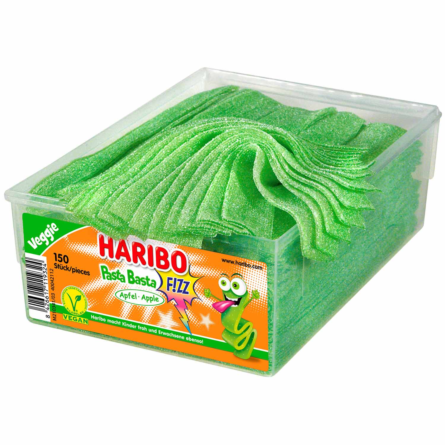 Haribo Pasta Basta Apfel FIZZ – Der vegane Genuss mit saurem Apfelkick - Snack Shark