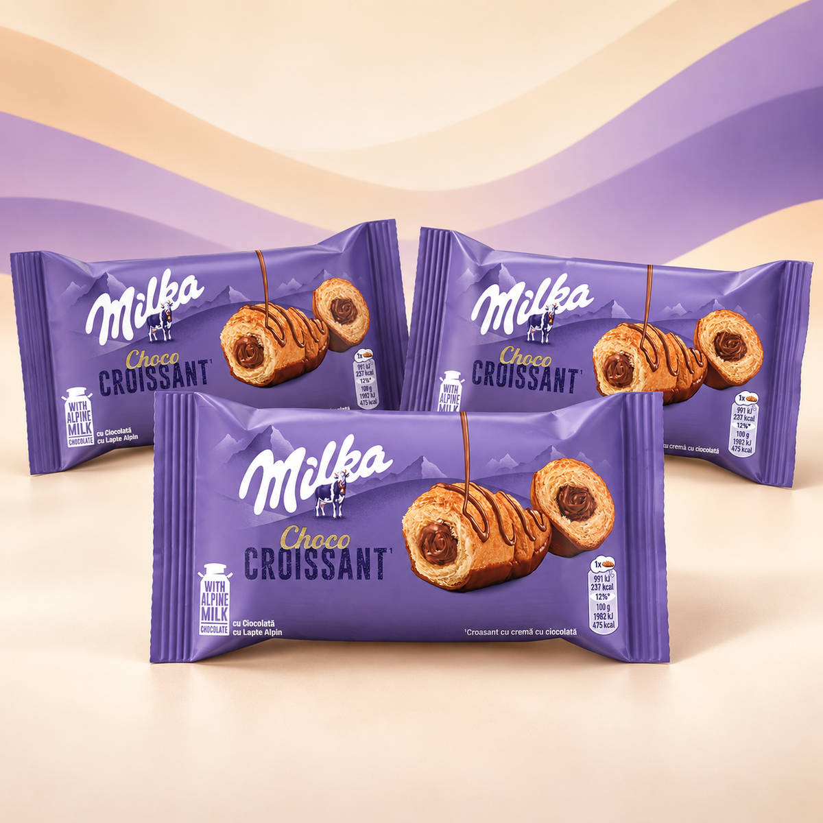 Milka Choco Croissant Schoko 50 g - 3er-Set