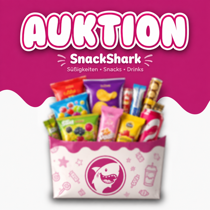 SnackShark Live Auktion – Süßigkeiten, Snacks & Drinks
