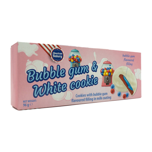 American Bakery Bubble Gum and white Cookie 96g