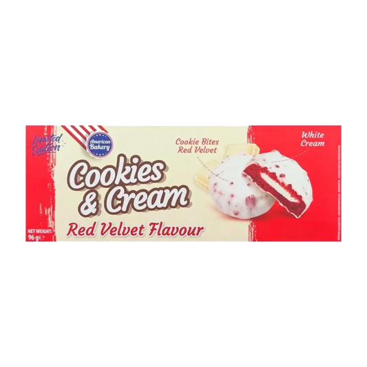 American Bakery Cookies & Cream Red Velvet Flavour 96g