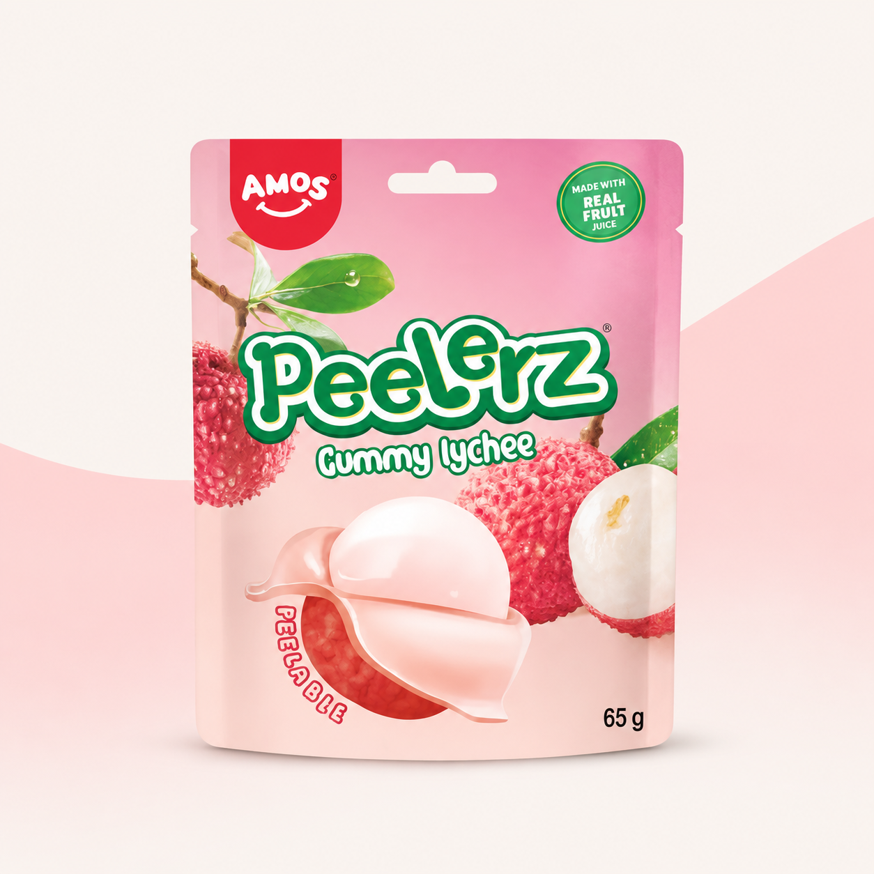 Amos Peel Off Lychee 65 g