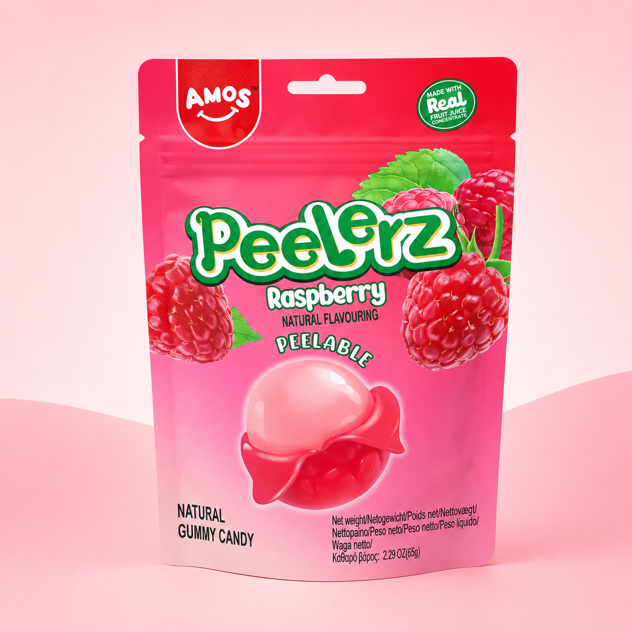 Amos Peel Off Raspberry 65 g