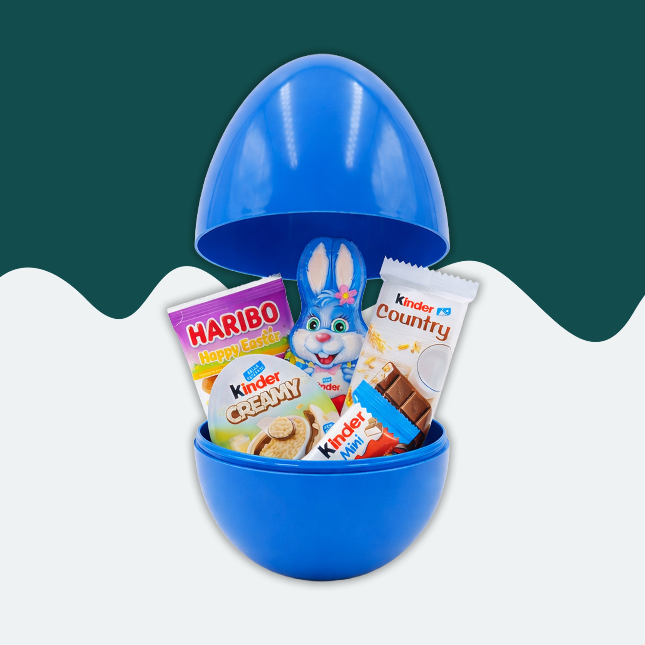 Oster Snack Ei Box mit Kinder & Haribo