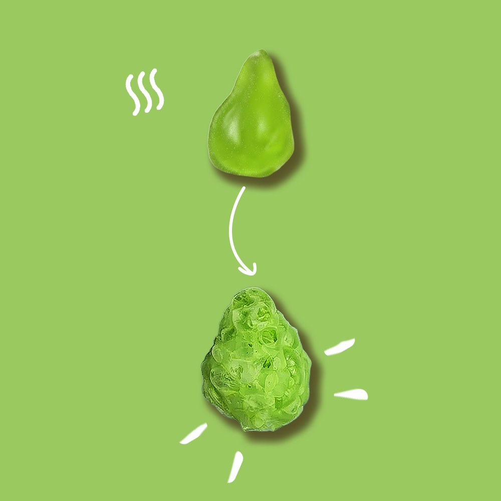 Gefriergetrocknete Birne