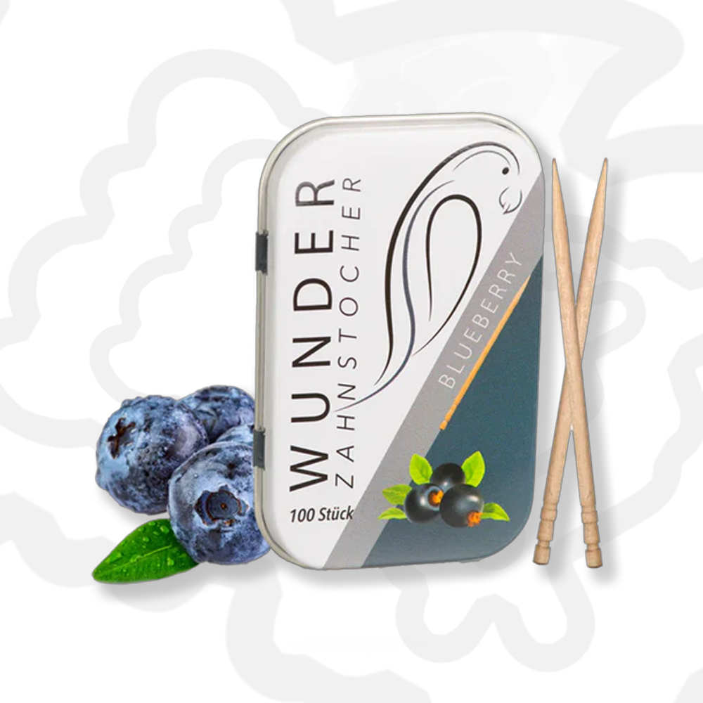 Wunder Zahnstocher Metalldose – alle Sorten 🍏🫐🍑