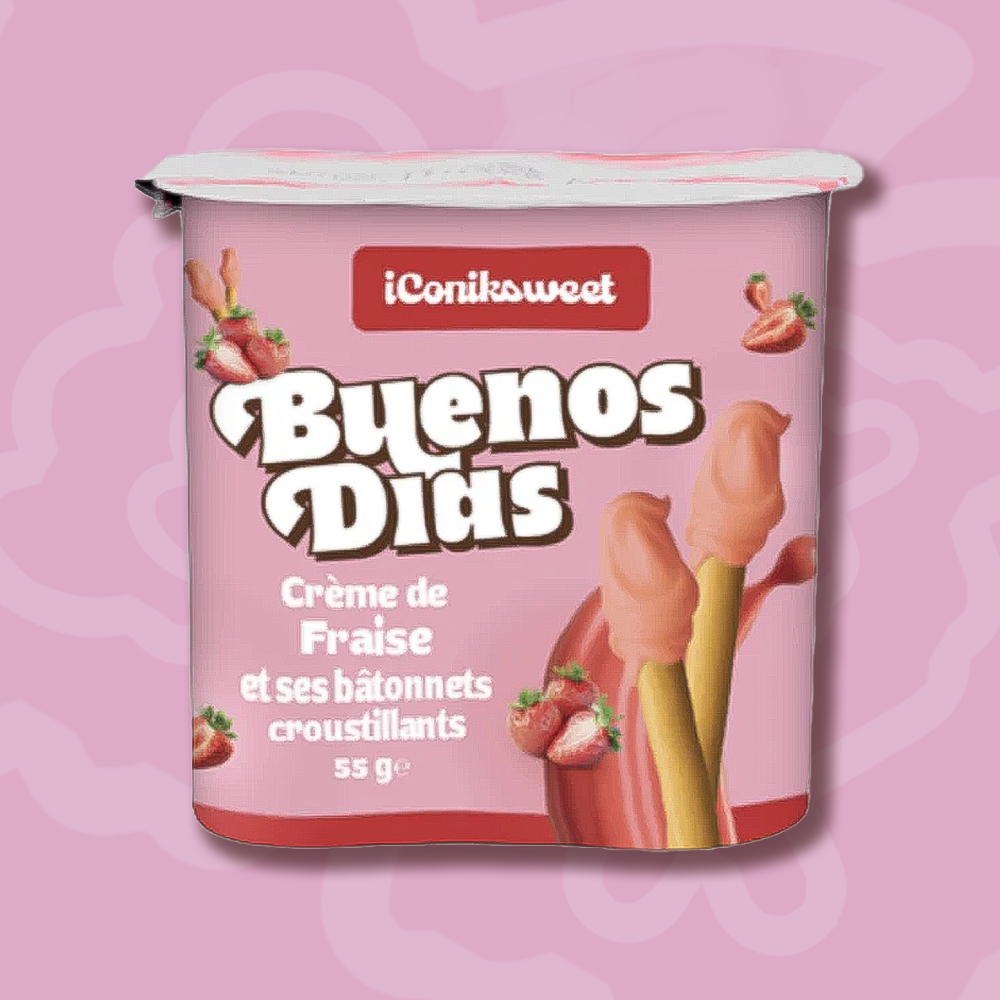 Buenos Dias Strawberry Cream Sticks - 55g