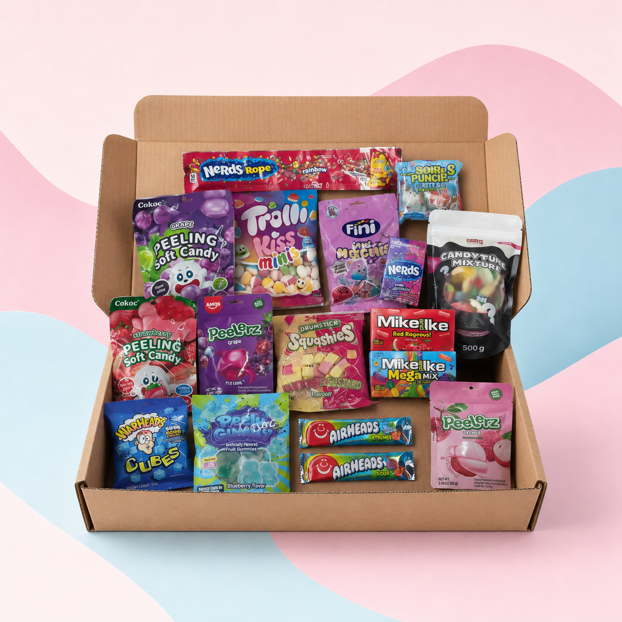 Candy Box 17-teilig – Internationaler Fruchtgummi- & Süßigkeiten-Mix (Kopie)