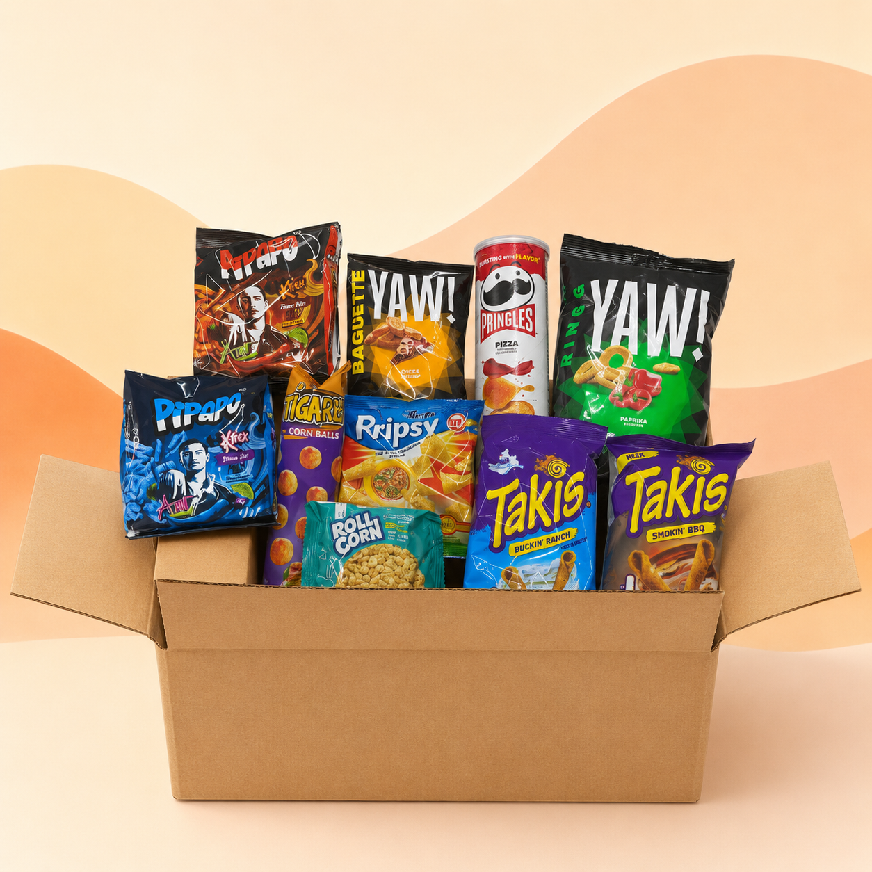 Chips & Snack Box 10-teilig – Takis, Pringles & internationaler Snack-Mix (Kopie)