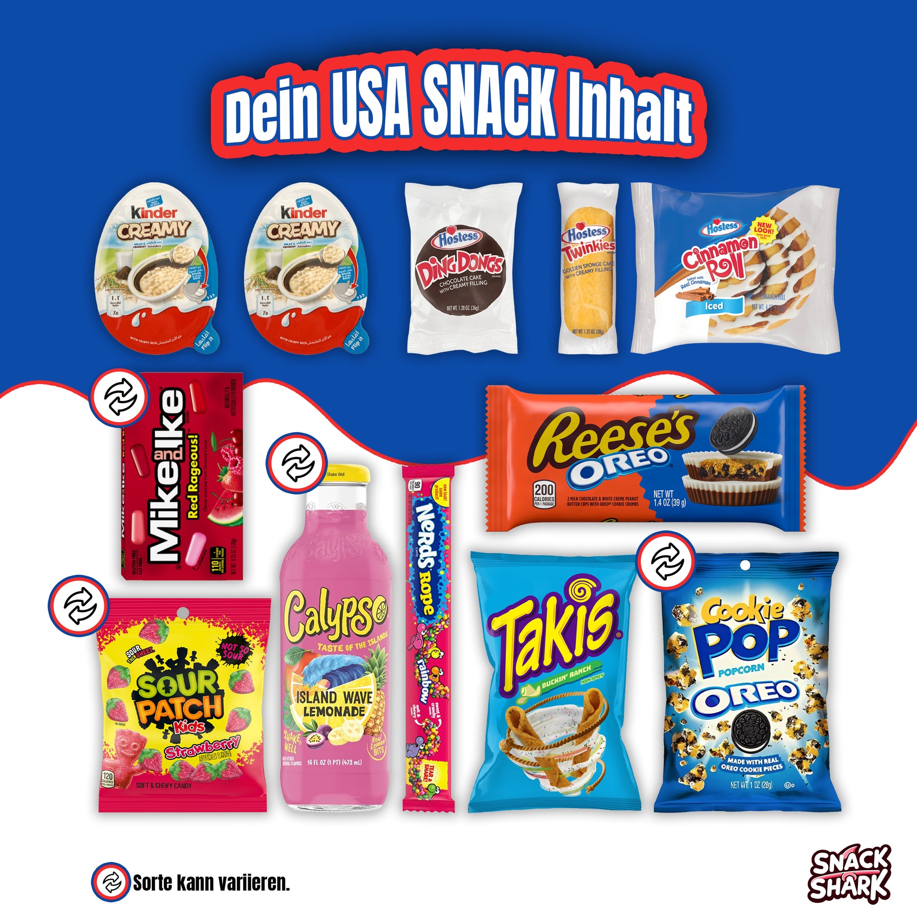 USA Snack Box mit amerikanischen Snacks