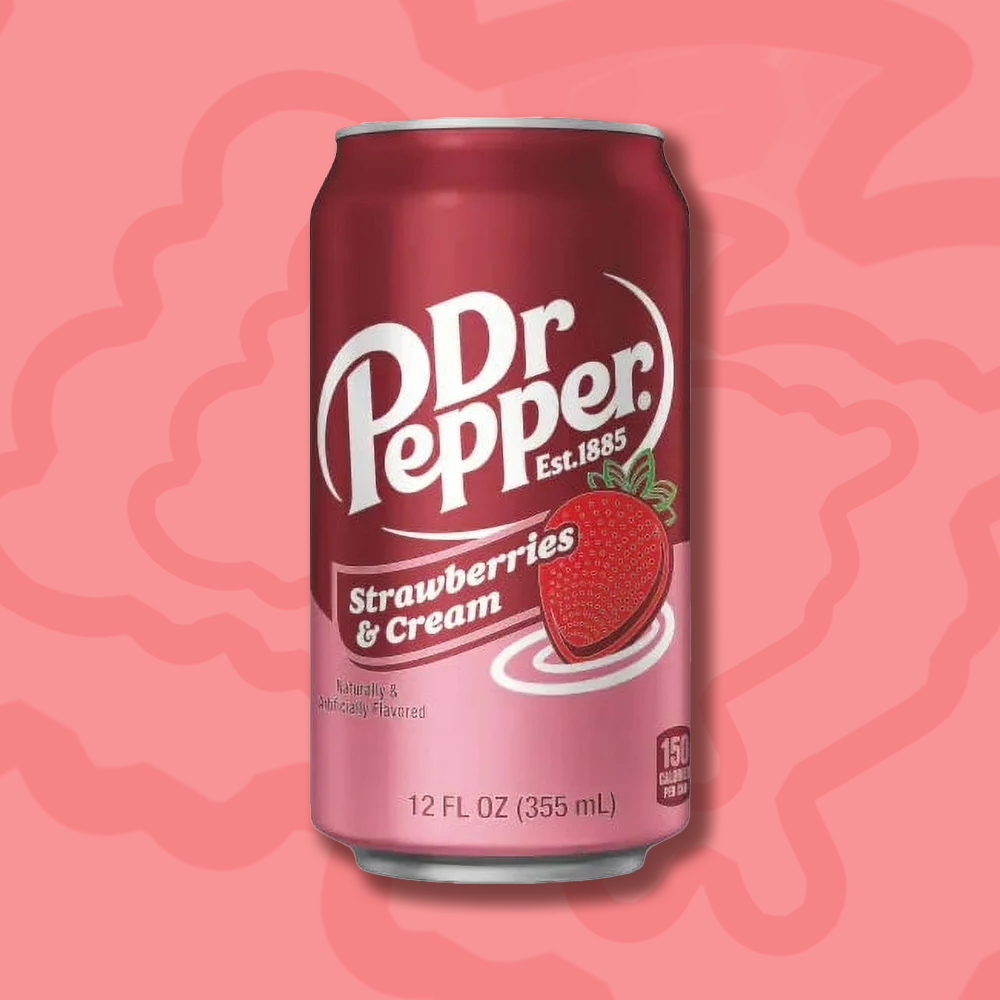 Dr Pepper Strawberries Cream 355 ml - inkl. Pfand