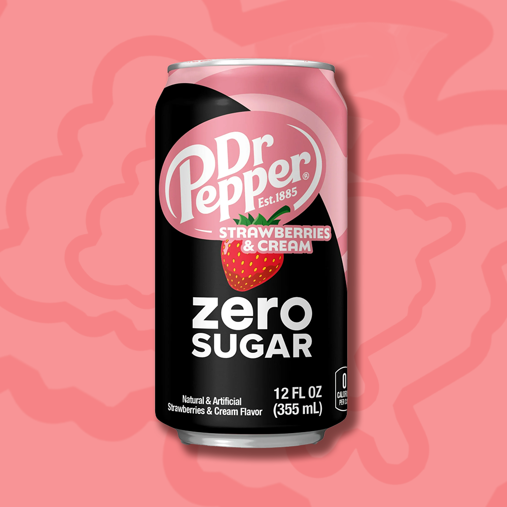 Dr Pepper Strawberry Cream Zero 355 ml - inkl. Pfand