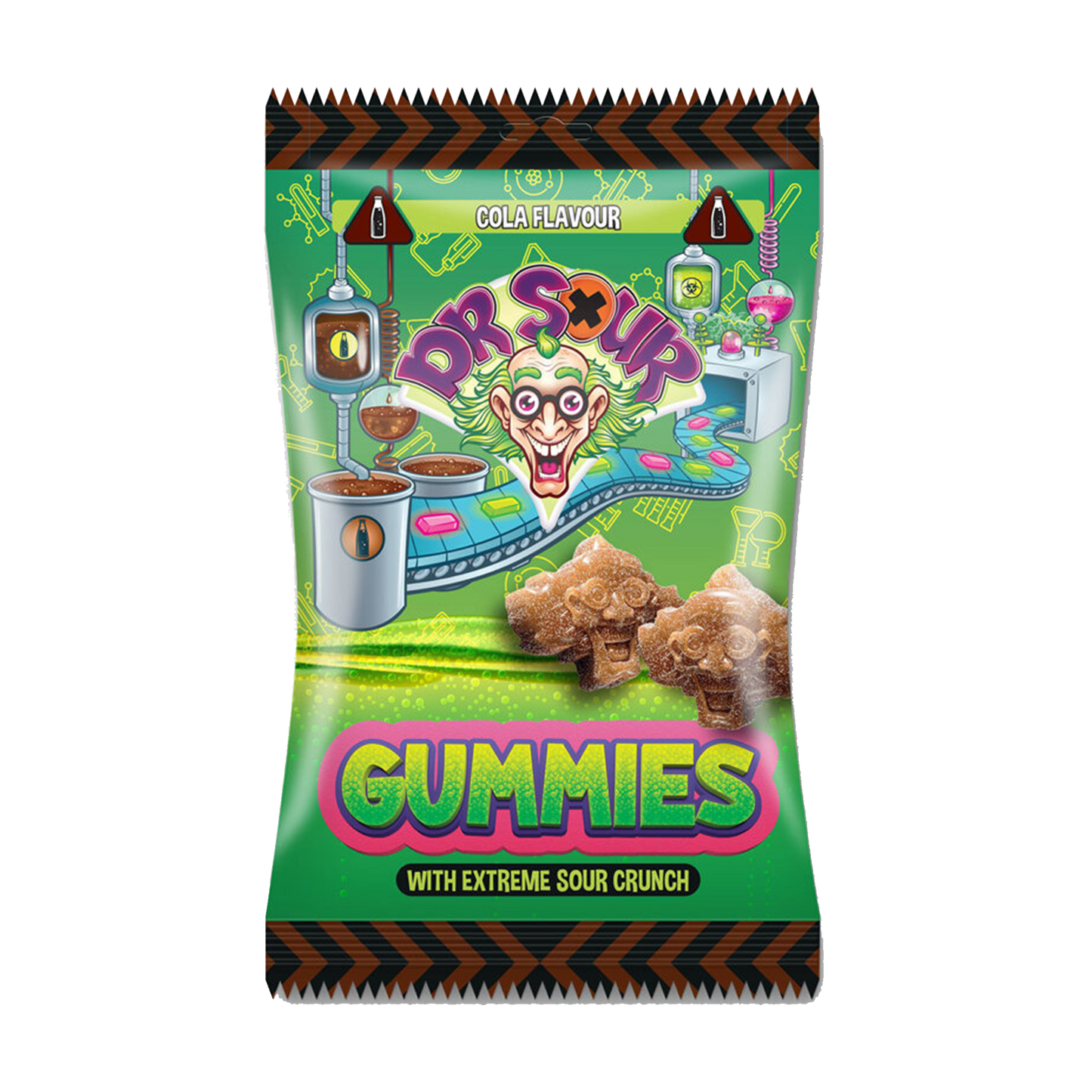 Dr. Sour Gummies With Extreme Sour Crunch Cola Flavour 200g