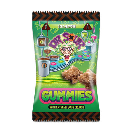 Dr. Sour Gummies With Extreme Sour Crunch Cola Flavour 200g