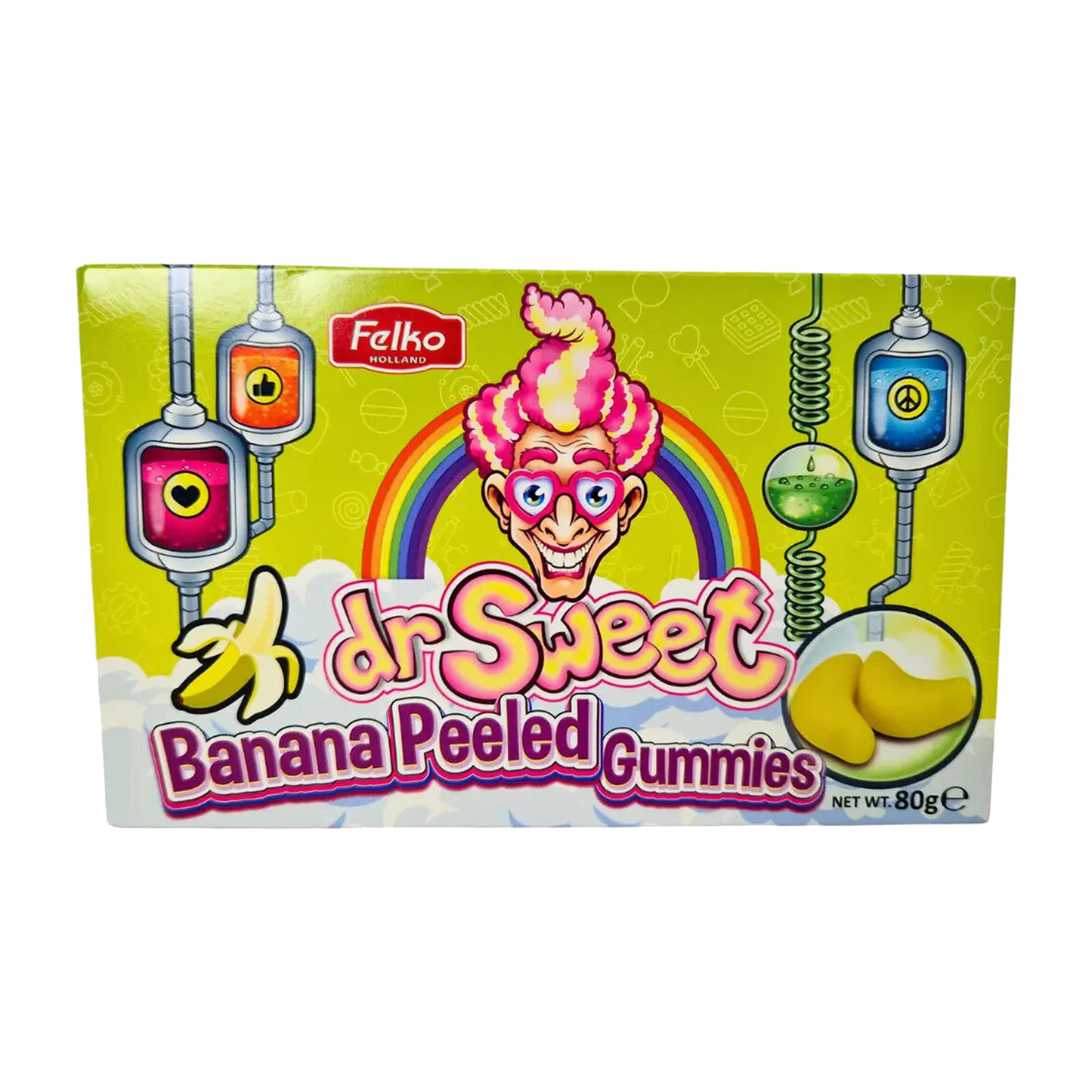 Dr. Sweet Banana Peeled Gummies 80g