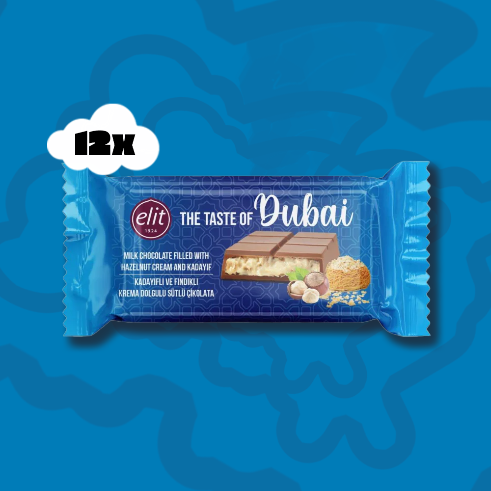 Elit Dubai Schokolade Haselnuss  ( 12er Box )