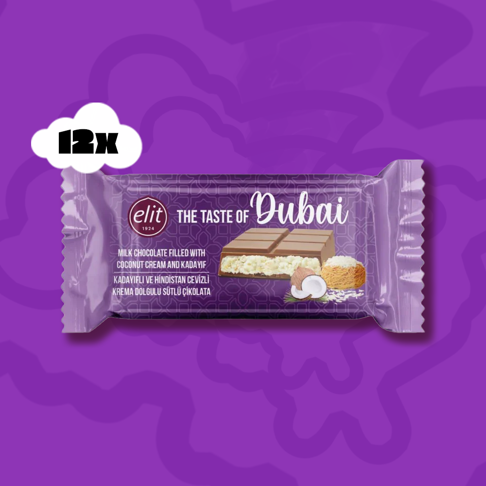 Elit Dubai Schokolade Kokosnuss ( 12er Box )