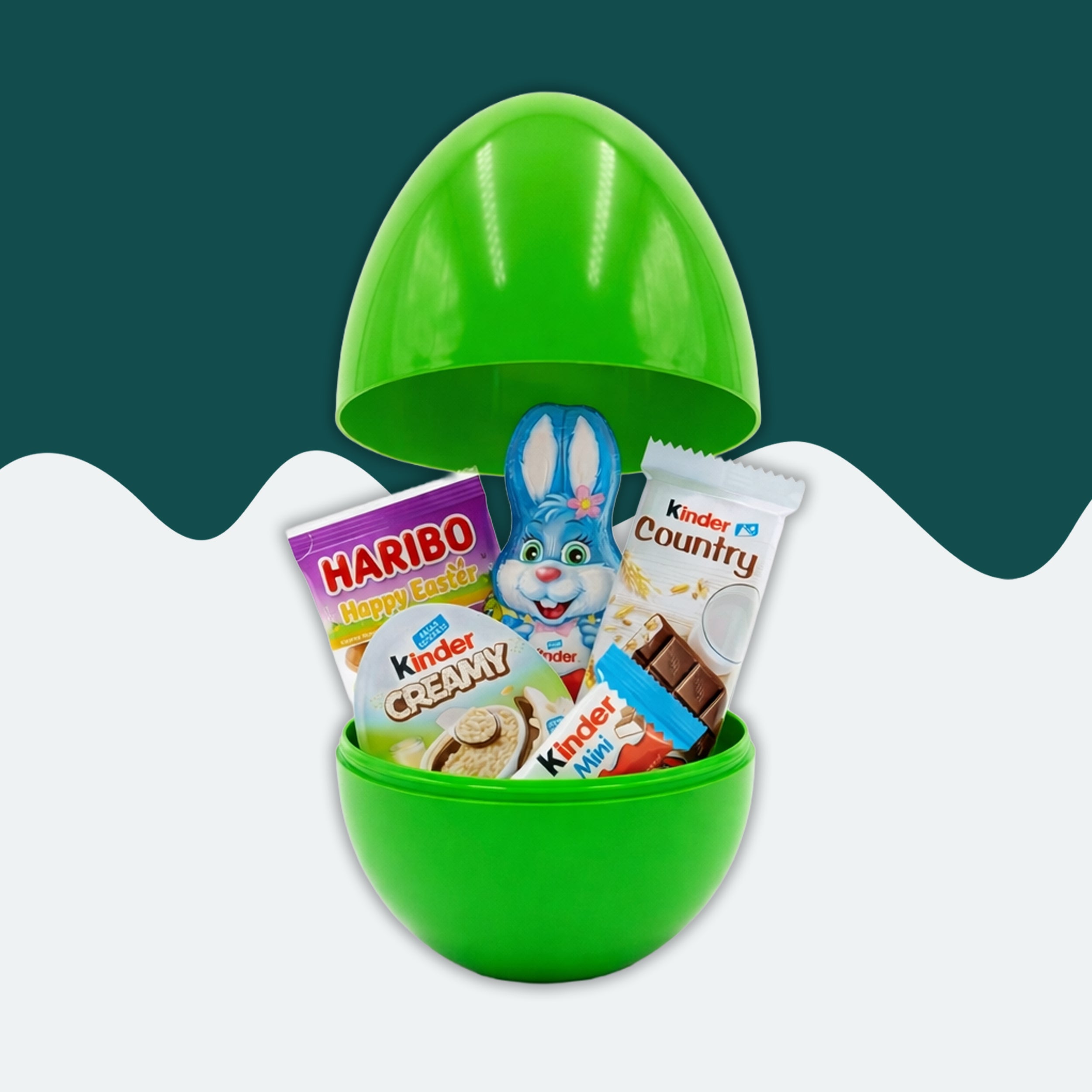 Oster Snack Ei Box mit Kinder & Haribo