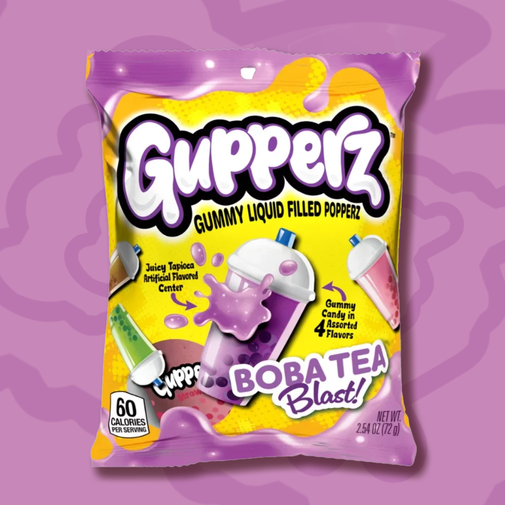 Gupperz Gummy Popperz Boba Tea Blast - 72g