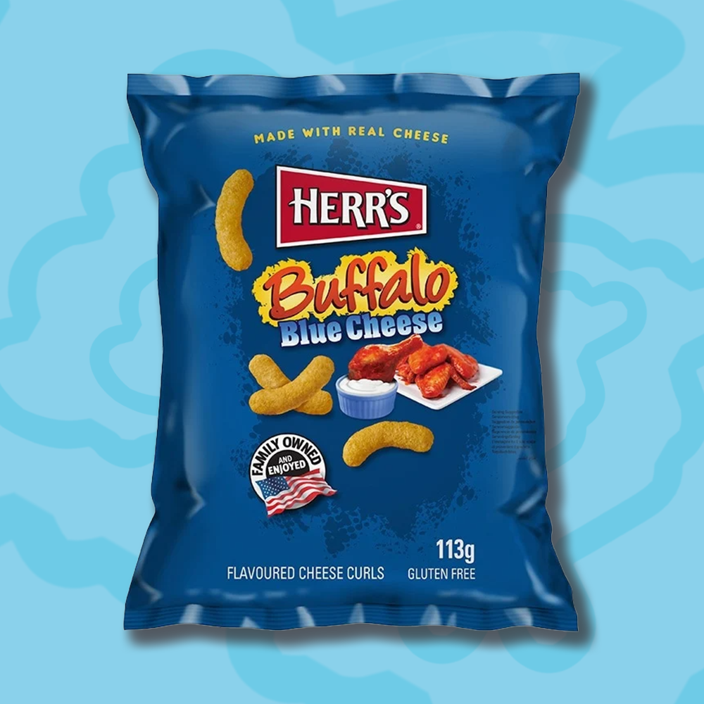Herr’s Buffalo Blue Cheese Curls 113g