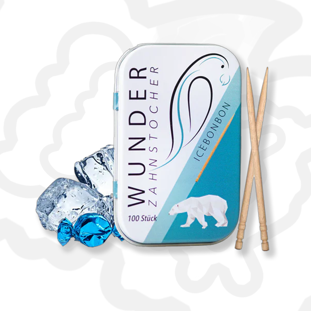 Wunder Zahnstocher Metalldose – alle Sorten 🍏🫐🍑