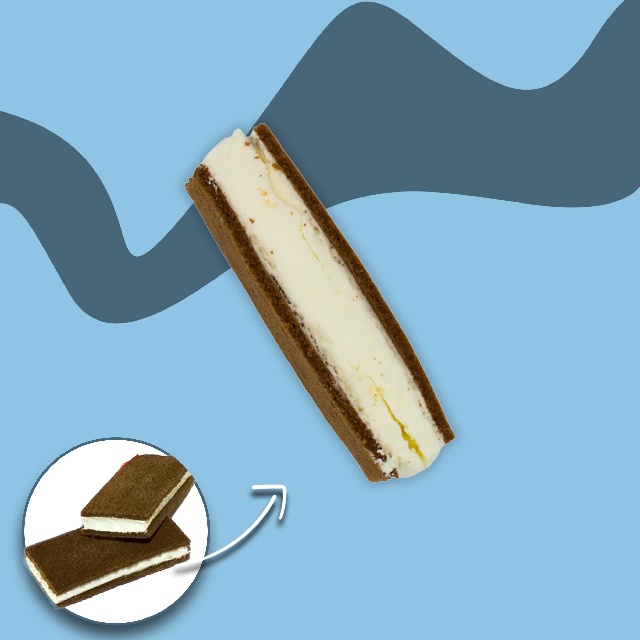 Gefriergetrocknetes Milch Sandwich