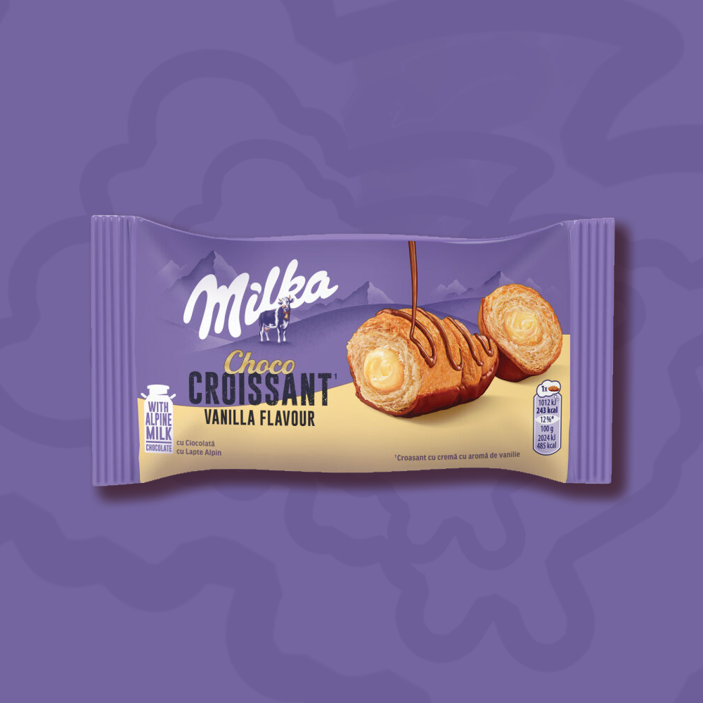 Milka Croissants – Schokolade & Vanille