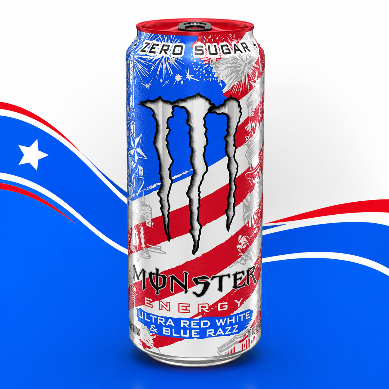 Monster Ultra Red White Blue Razz (VORBESTELLER)