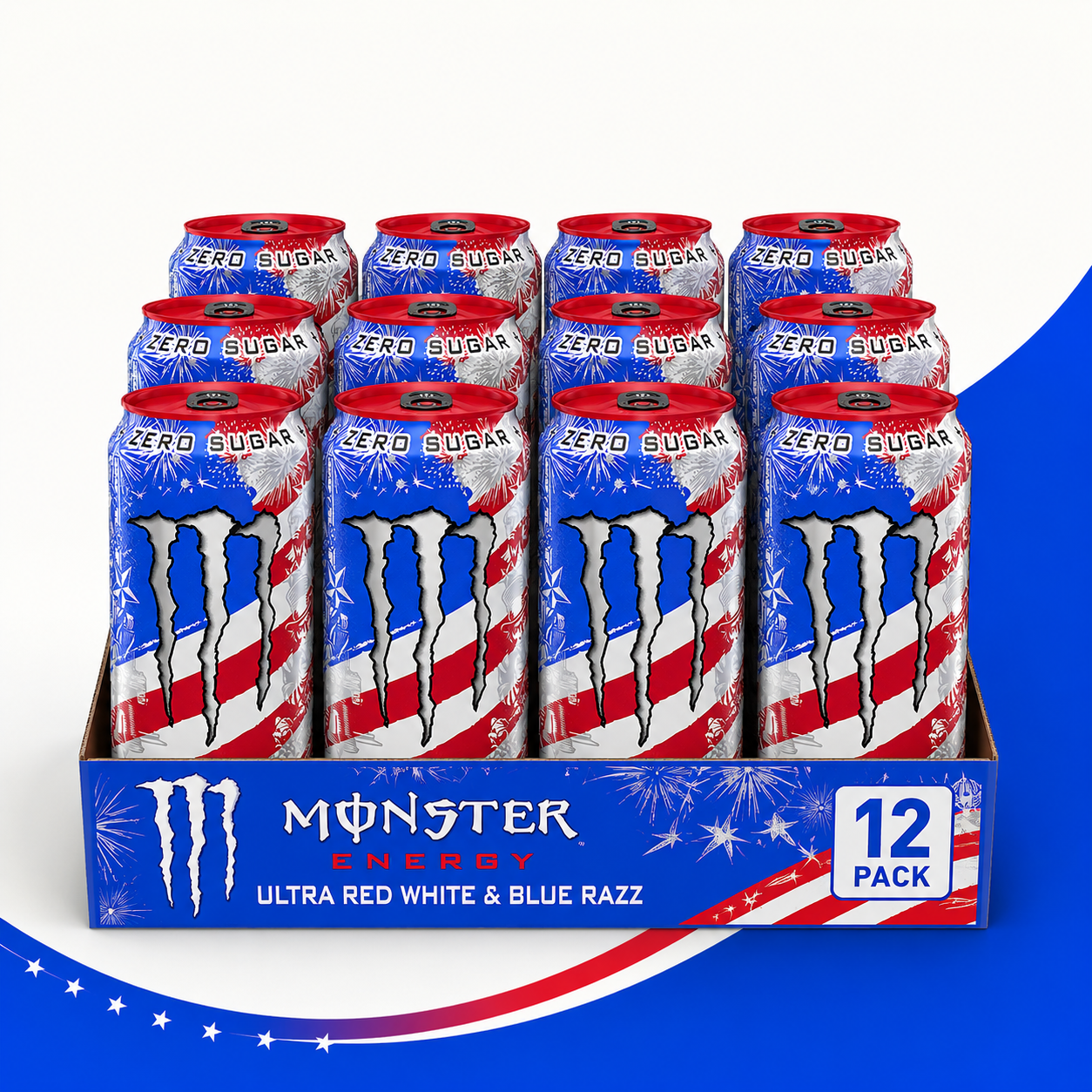 Monster Ultra Red White Blue Razz (VORBESTELLER)