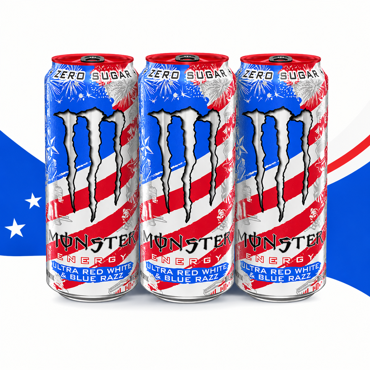 Monster Ultra Red White Blue Razz (VORBESTELLER)
