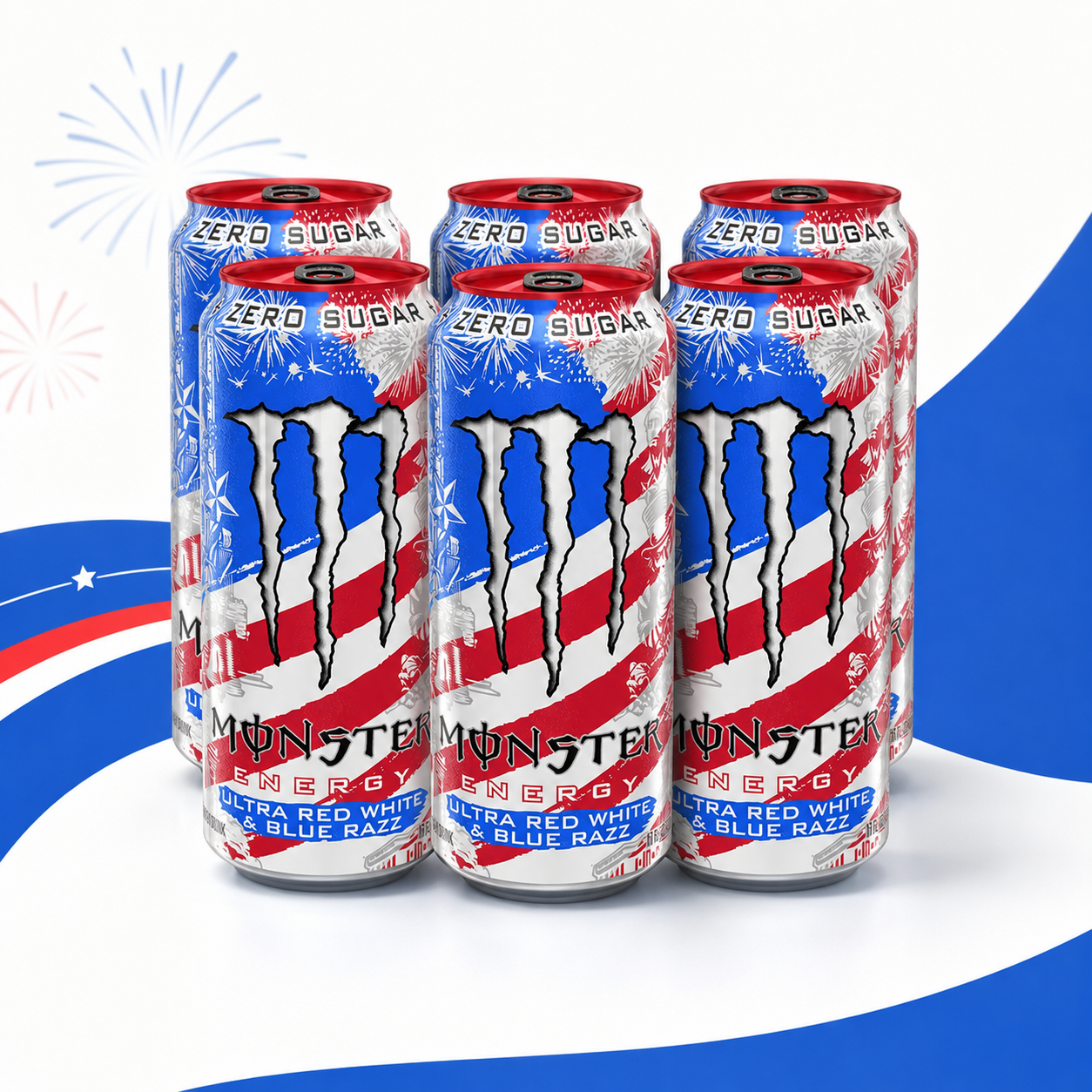 Monster Ultra Red White Blue Razz (VORBESTELLER)