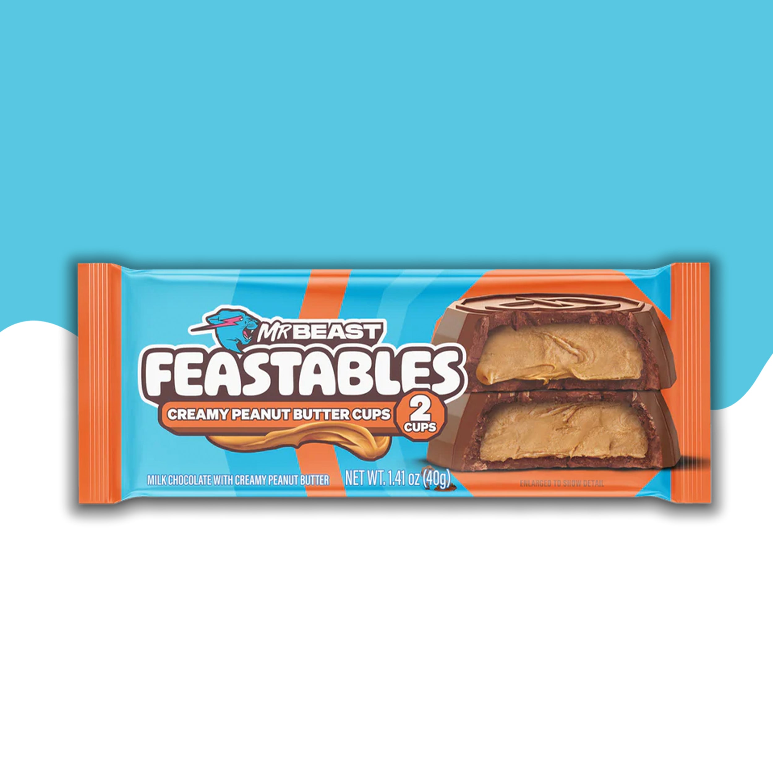 Mr Beast Feastables Cups Creamy Peanut Butter