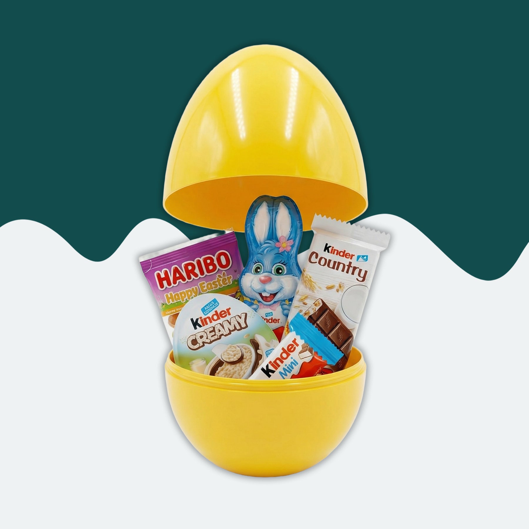 Oster Snack Ei Box mit Kinder & Haribo