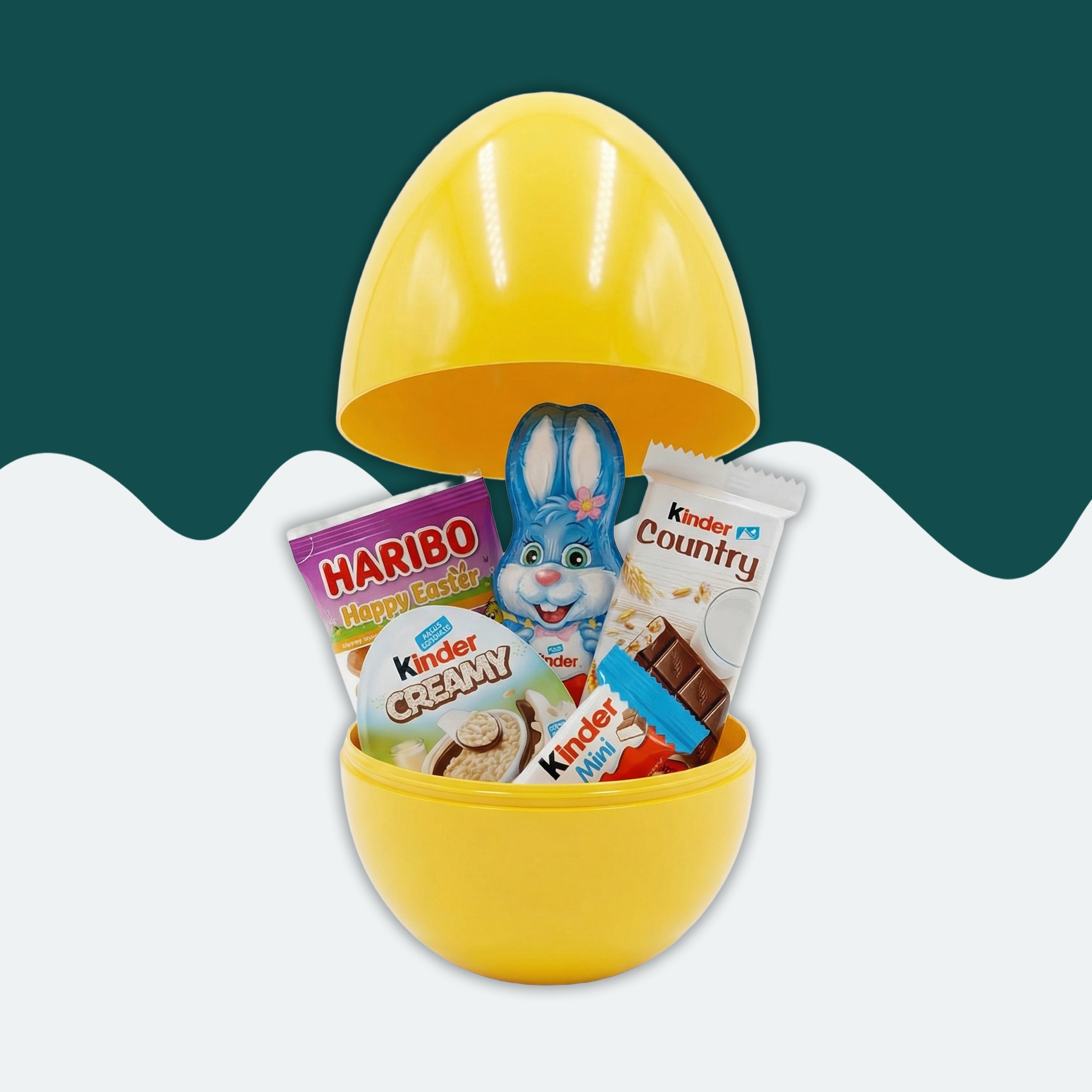 Oster Snack Ei Box mit Kinder & Haribo