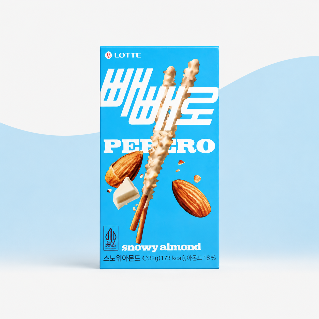 Pepero Snowy Almond Sticks 32 g